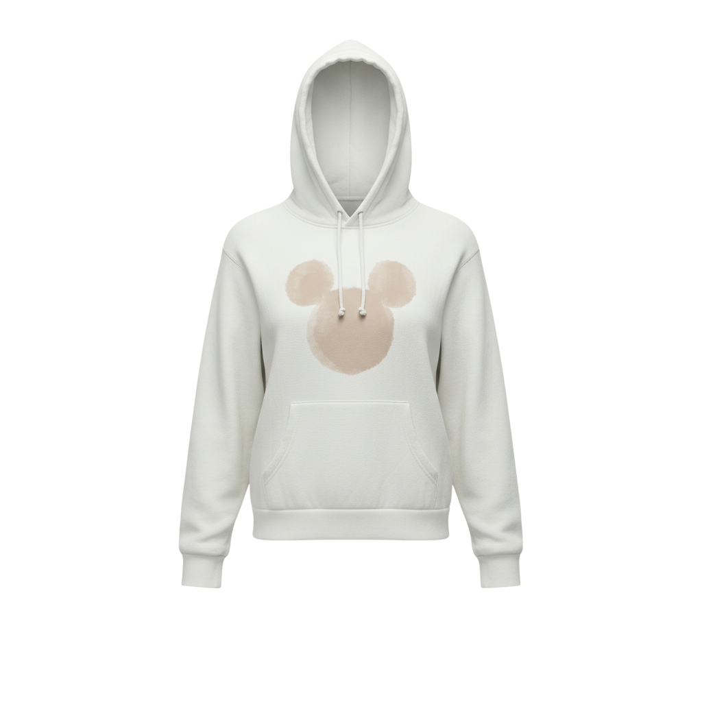 Disney x Primark Women’s White XS Pullover Hoodie Mickey Print
