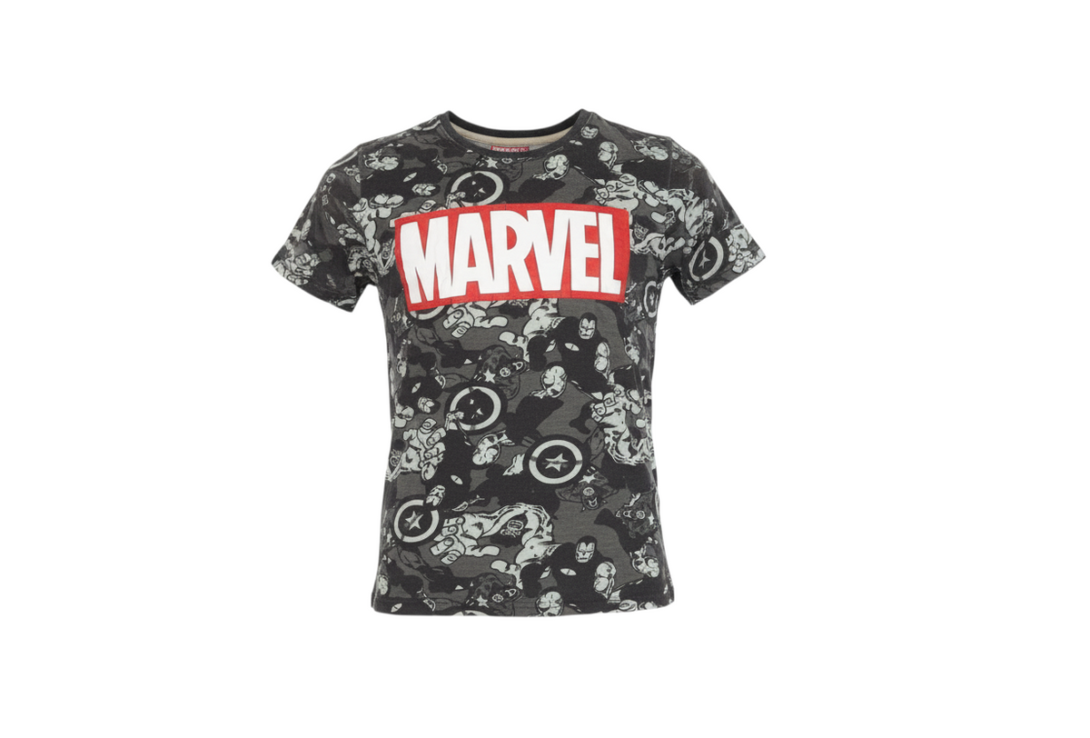 Marvel Girls Black Graphic Avengers T-Shirt 13-14 Years 100% Cotton