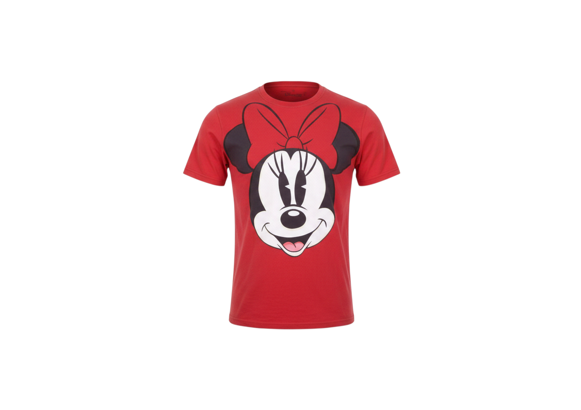 Disneyland Paris Women’s Red Minnie Mouse T-Shirt Size S Short Sleeve Cotton