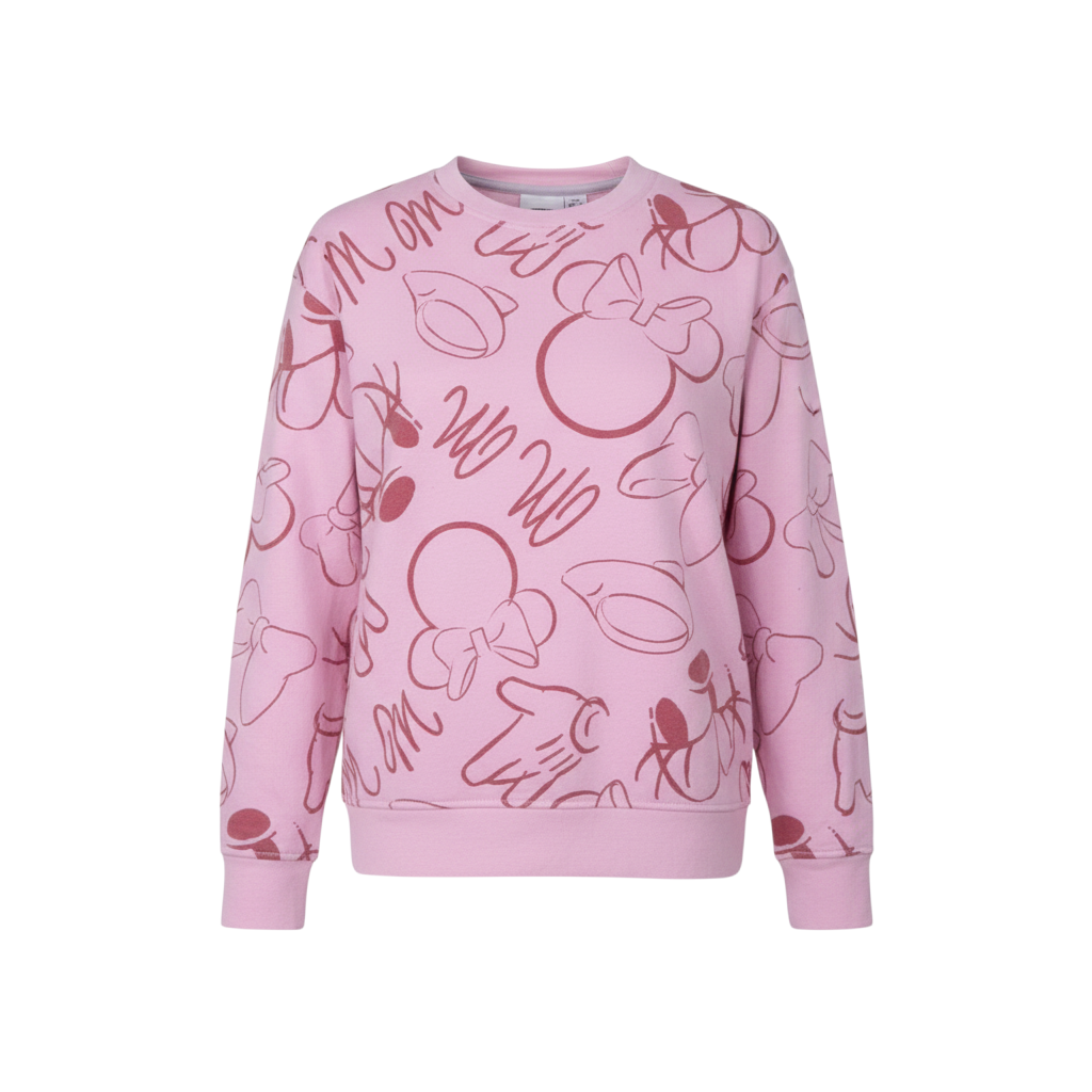 Disney Primark Women Pink Minnie Mouse Pullover Sweatshirt 2XS