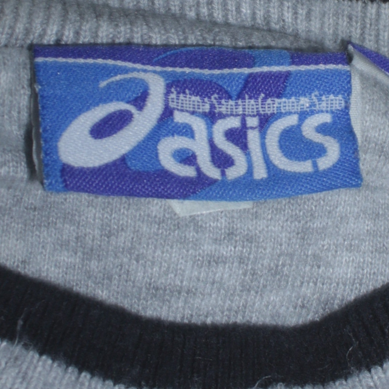 TEST DUP Aasics 90's Spellout Crew Neck Sweatshirt Large Grey TESTCLUB