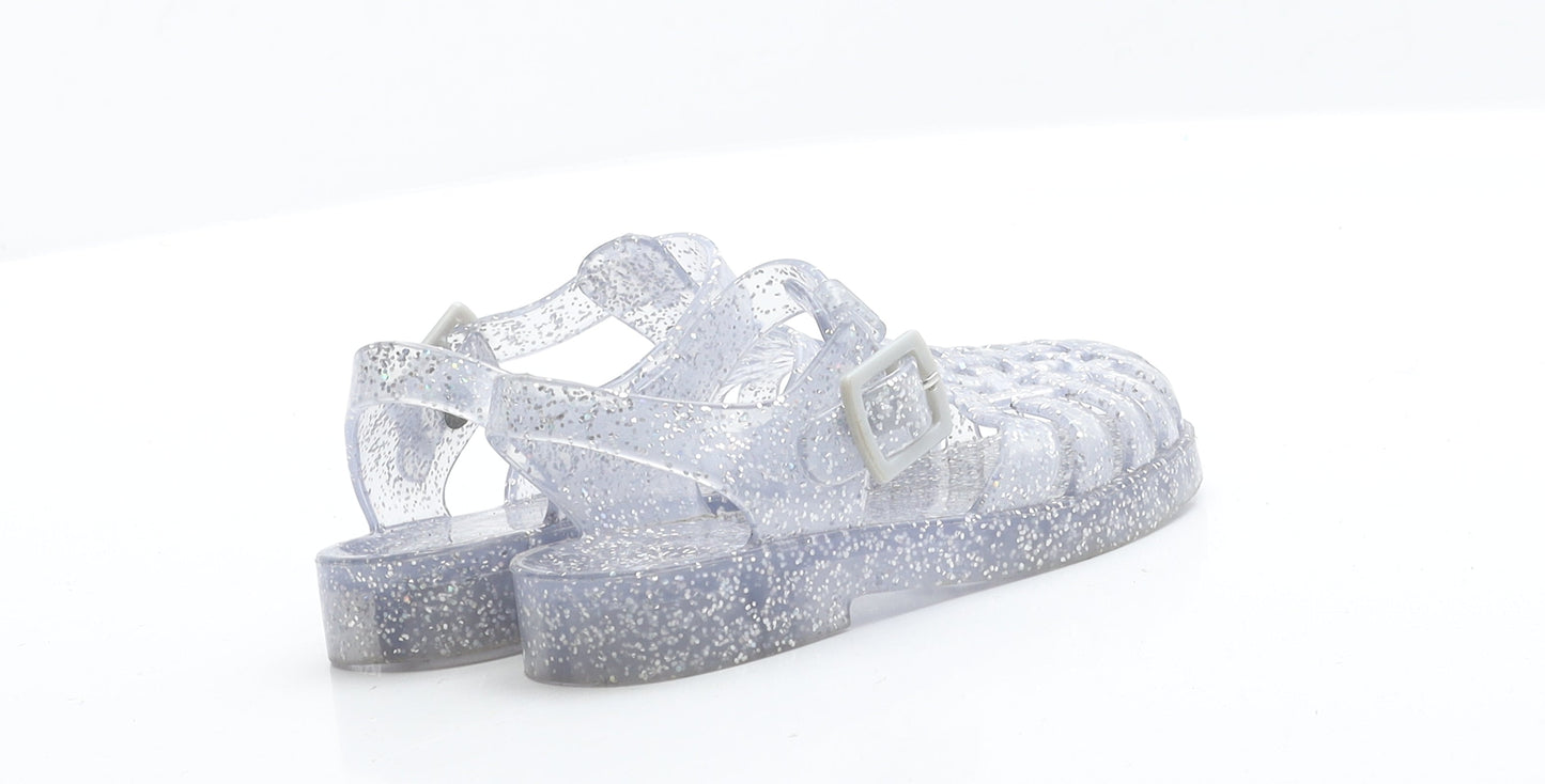 George Girls Clear  Rubber Slingback Sandal 7