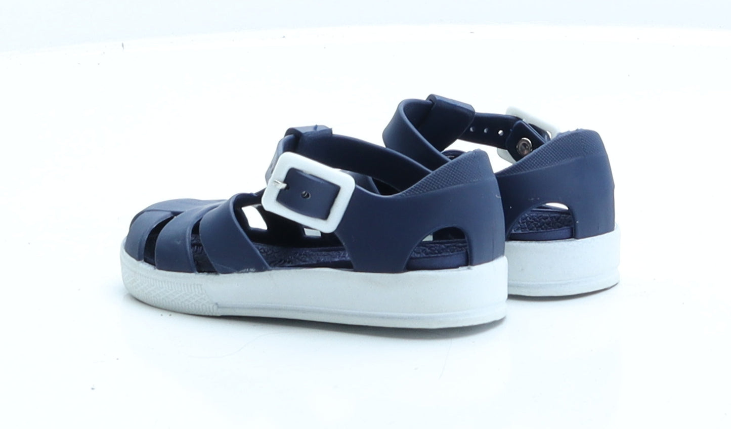 Preworn Boys Blue  Rubber Gladiator Sandal UK 4.5 4.5 EUR 21