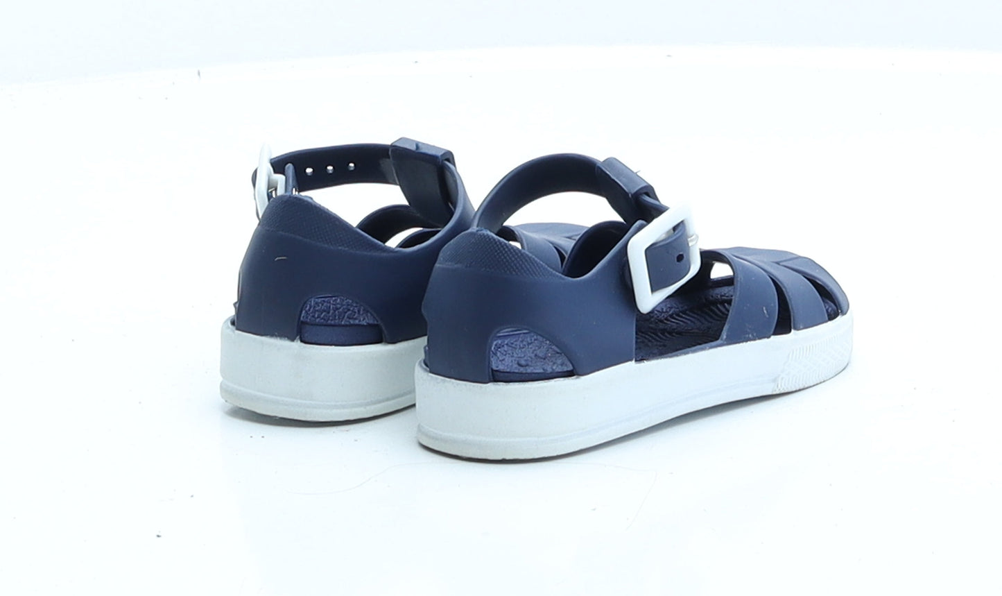 Preworn Boys Blue  Rubber Gladiator Sandal UK 4.5 4.5 EUR 21