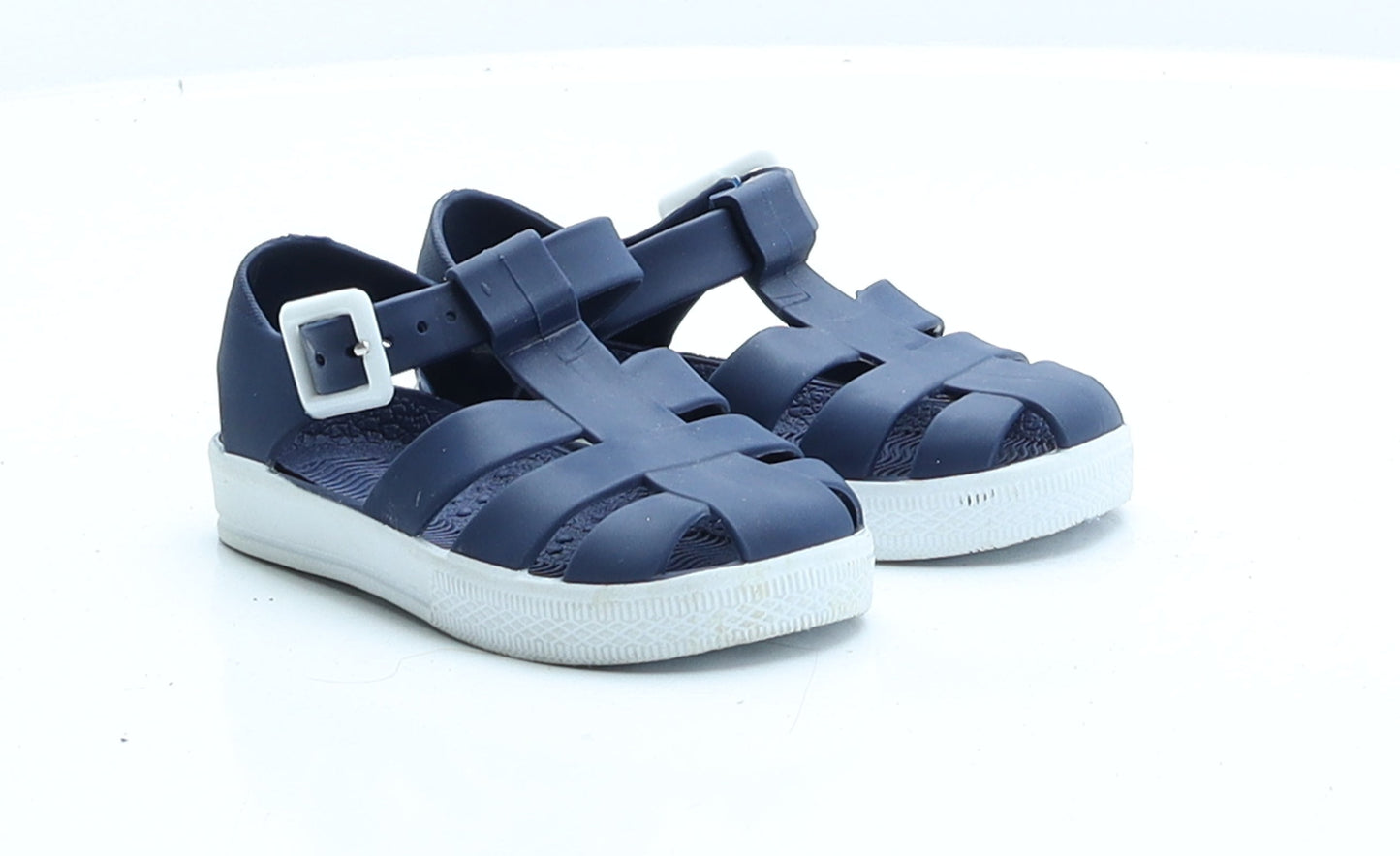 Preworn Boys Blue  Rubber Gladiator Sandal UK 4.5 4.5 EUR 21