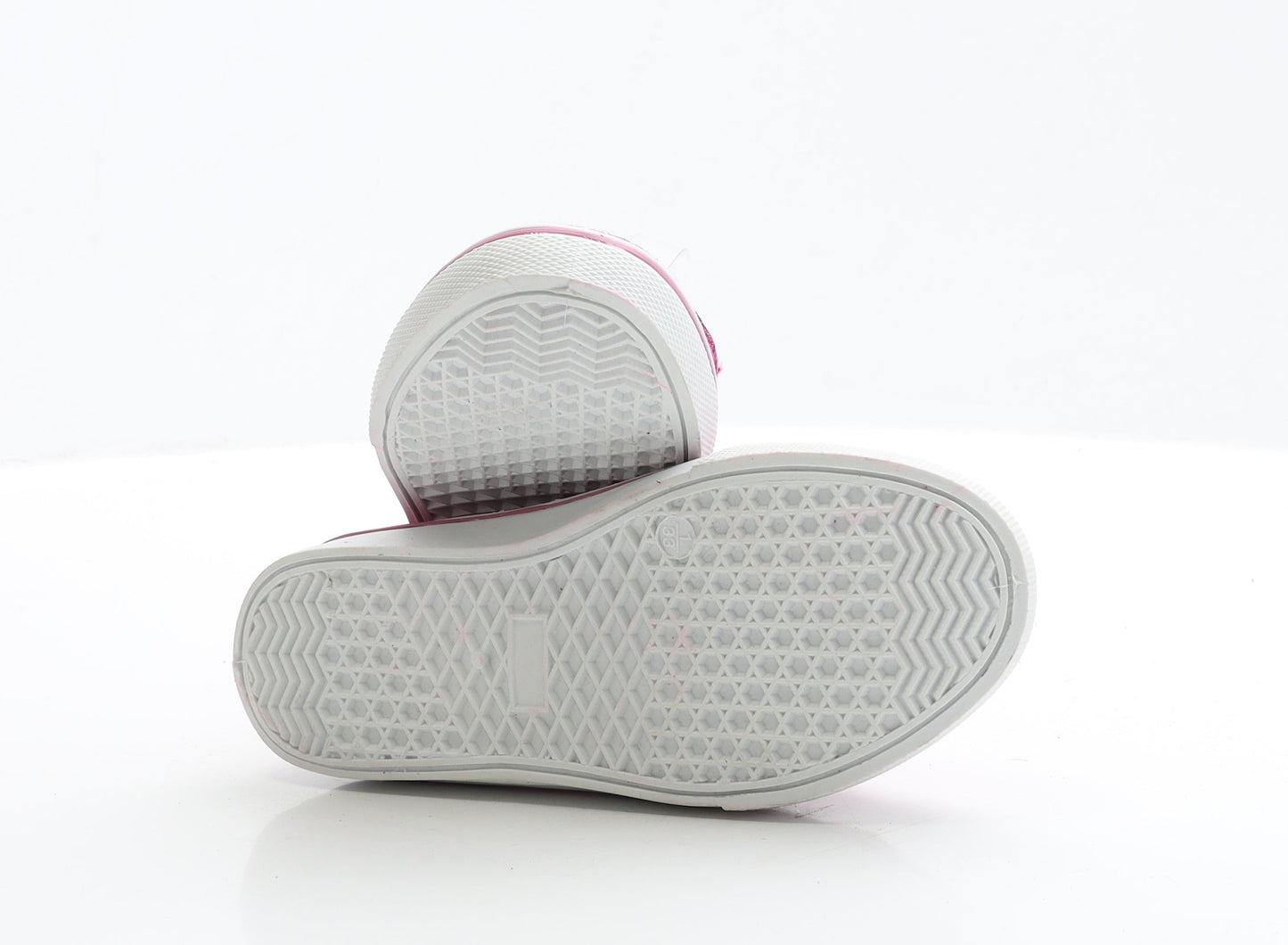 Preworn Girls Pink Fabric Trainer UK 1 EUR 32.5
