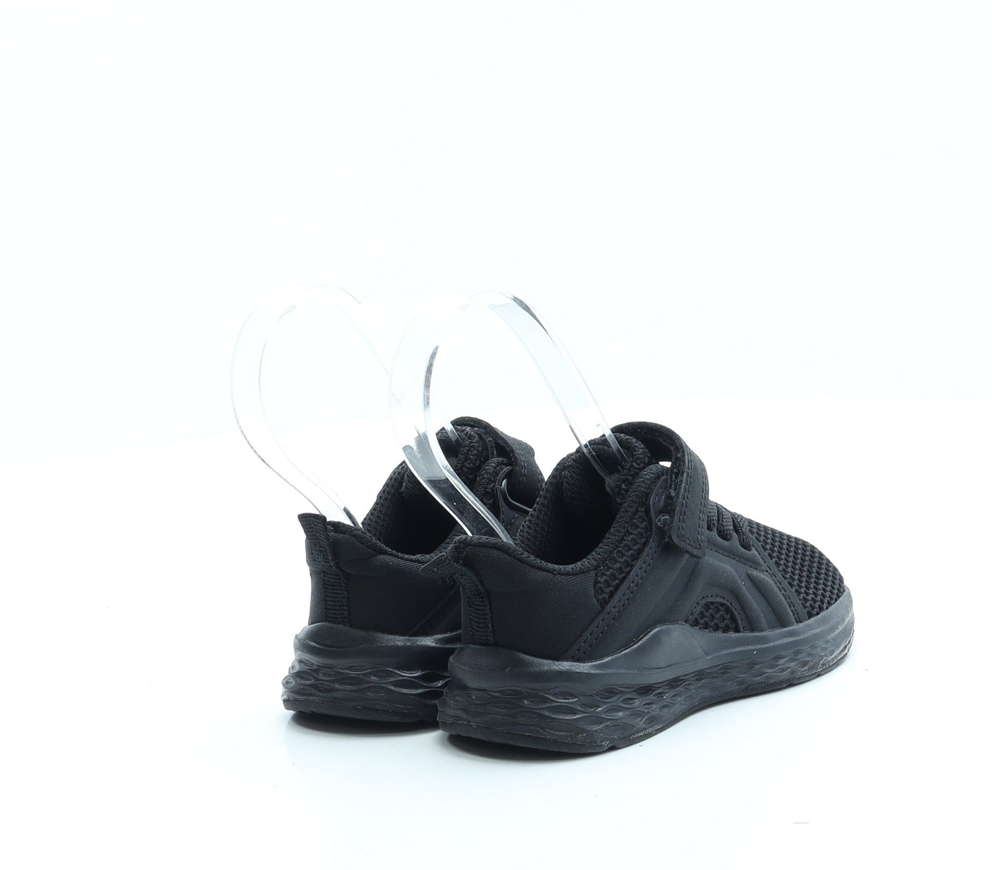 George Boys Black Polyester Trainer UK 5 23