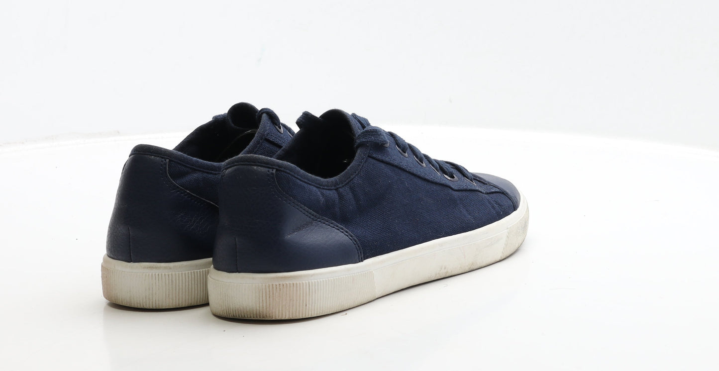 F&F Womens Blue Fabric Trainer UK 6.5 39.5