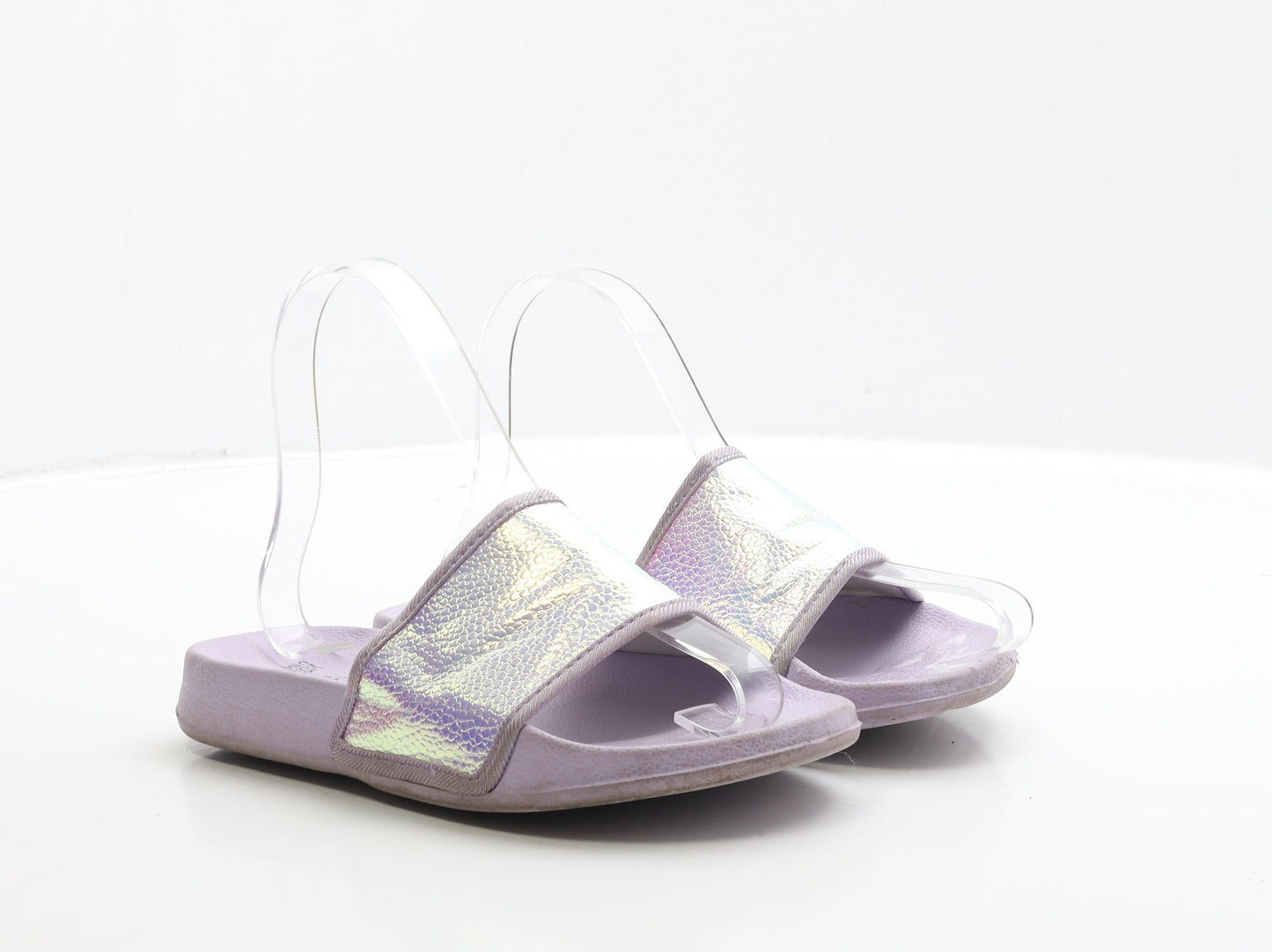 Primark Girls Purple Polyester Slider Sandal UK 2 35