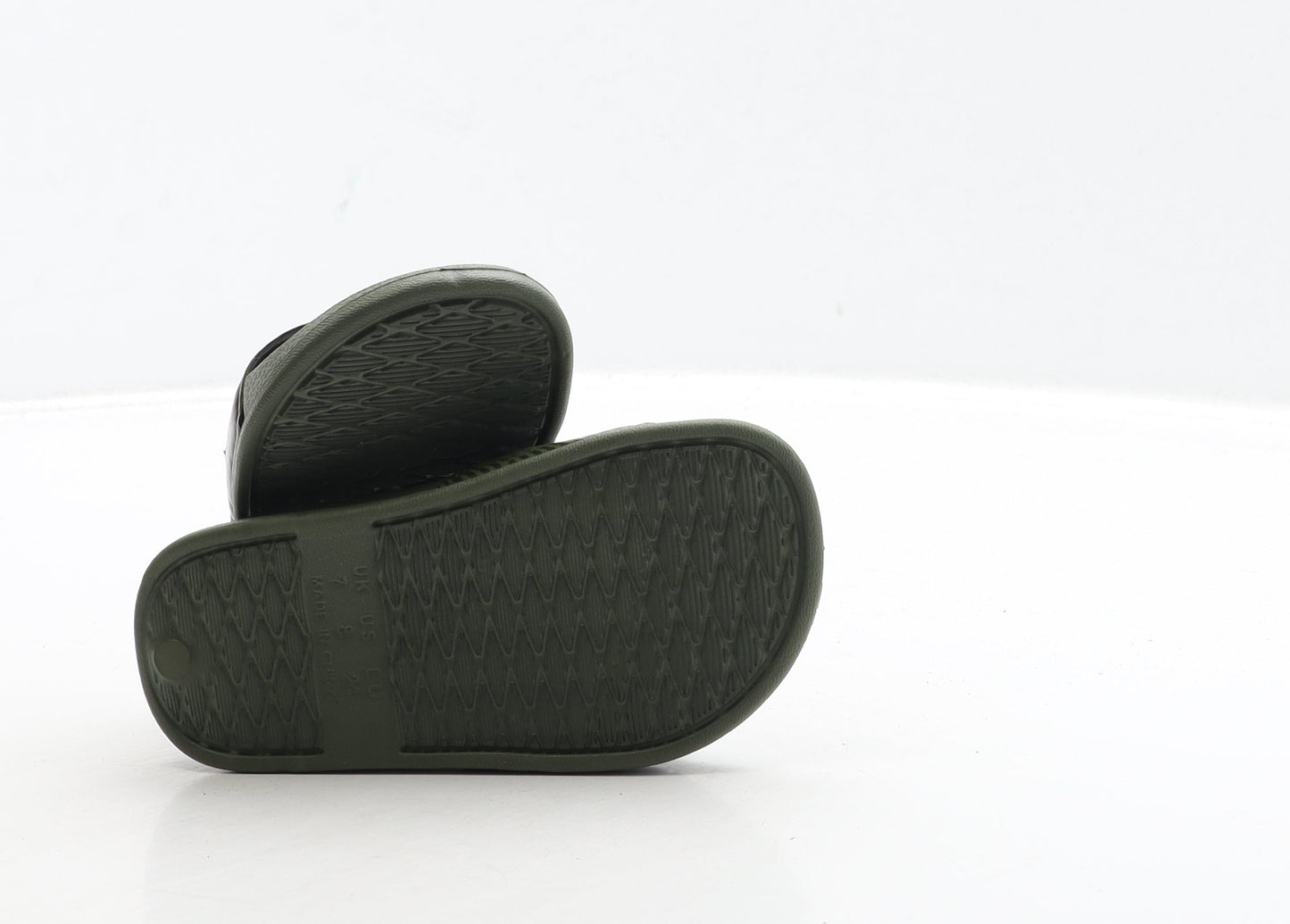 Primark Boys Green Camouflage Rubber Slider Sandal UK 7 24