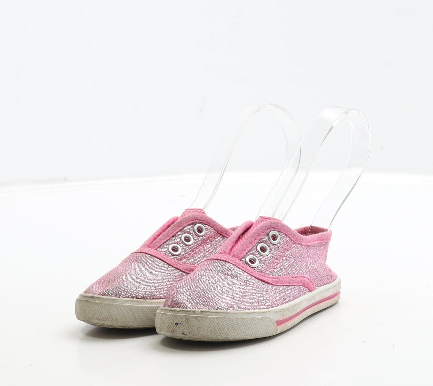 George Girls Pink Polyester Trainer UK 6 23