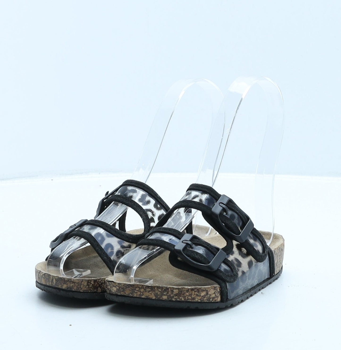 TU Girls Beige Animal Print Synthetic Slider Slipper UK 10