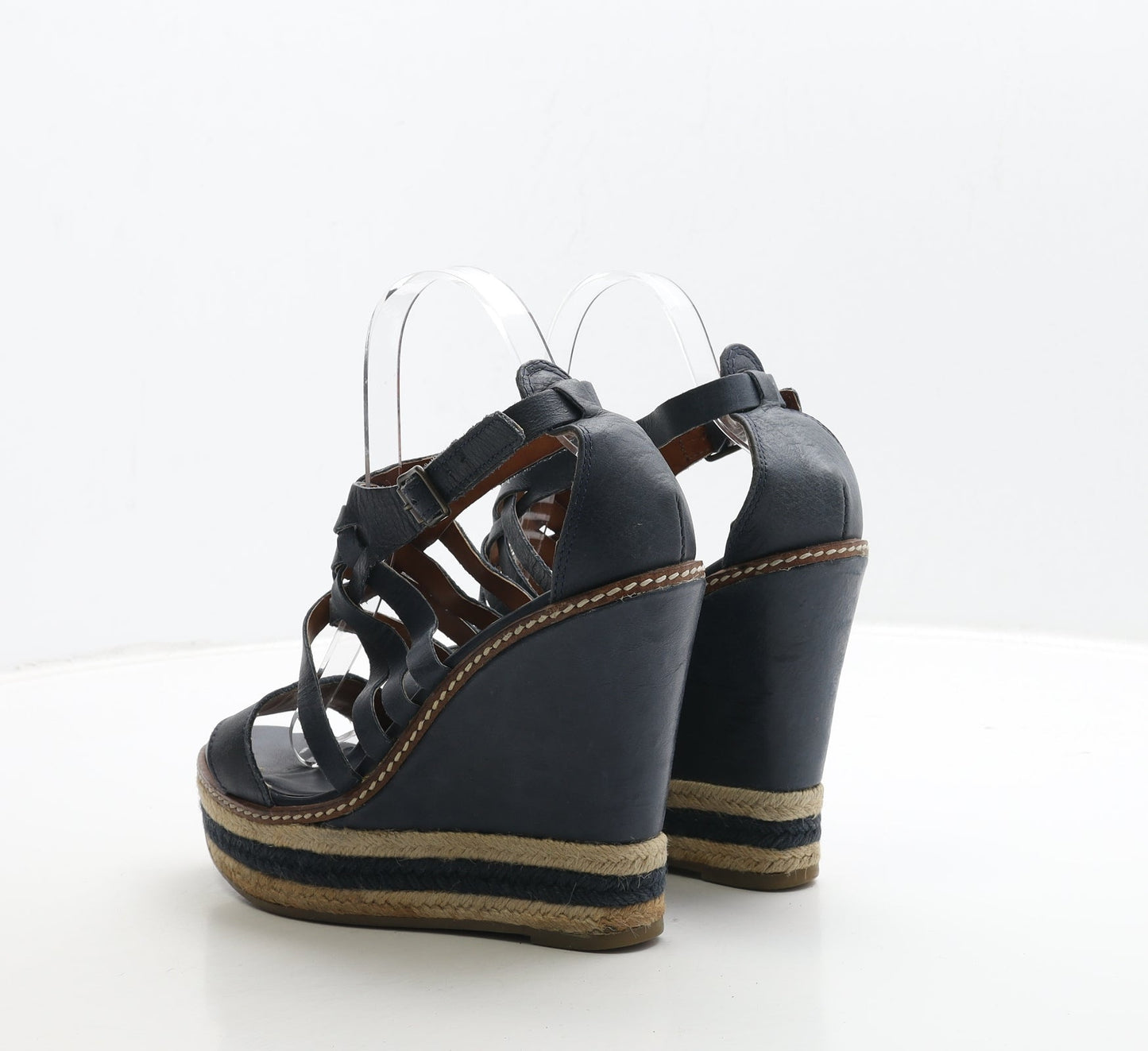 NEXT Womens Blue Leather Strappy Heel UK 6.5 40
