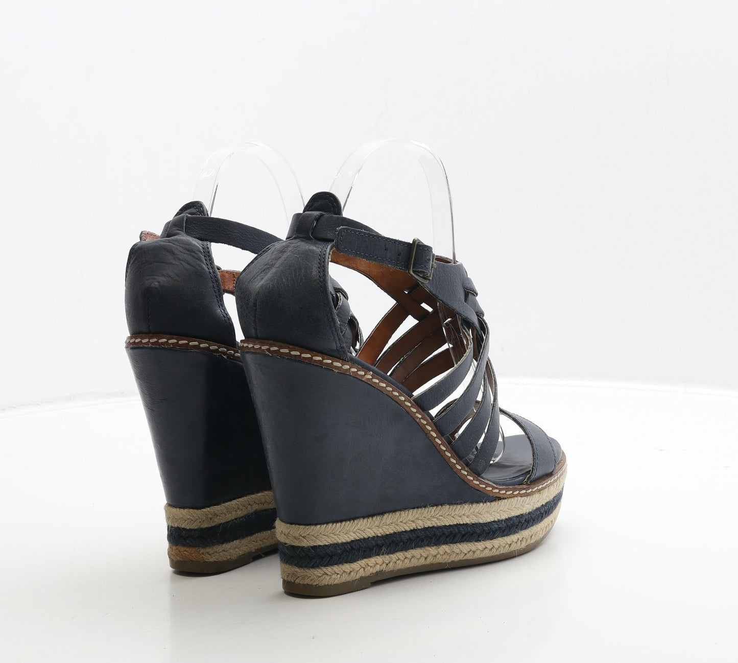 NEXT Womens Blue Leather Strappy Heel UK 6.5 40