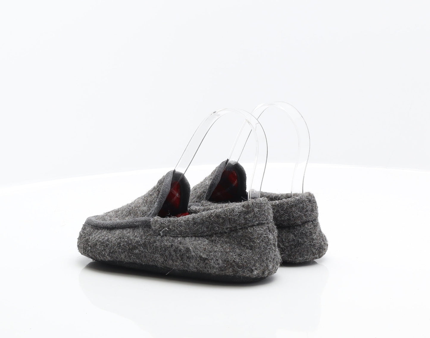 Preworn Boys Grey Synthetic Mule Slipper UK 11