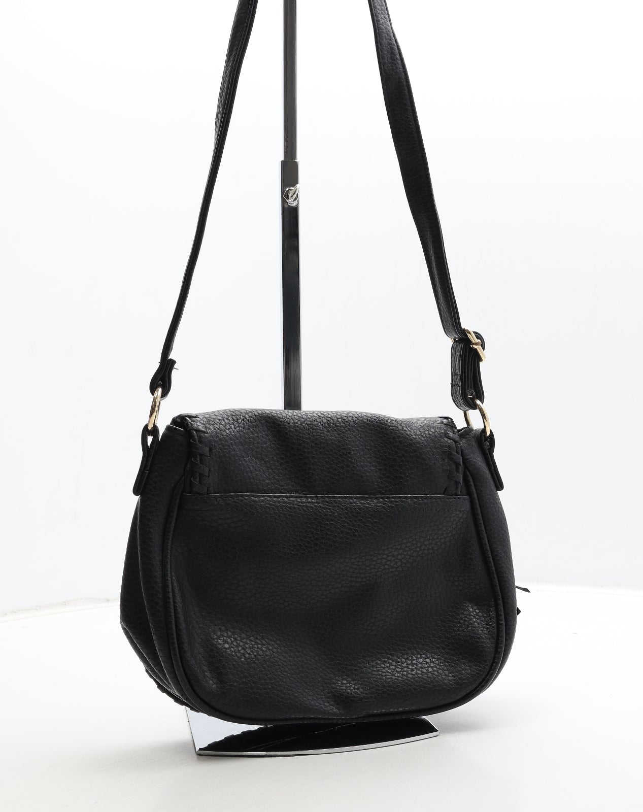 Dorothy Perkins Womens Black Polyurethane Crossbody Size Medium