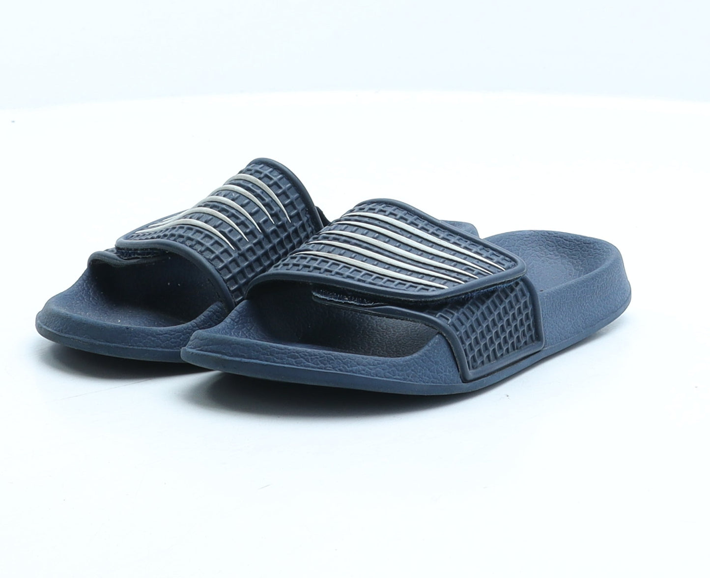 Primark Boys Blue Striped Rubber Slider Sandal UK 11