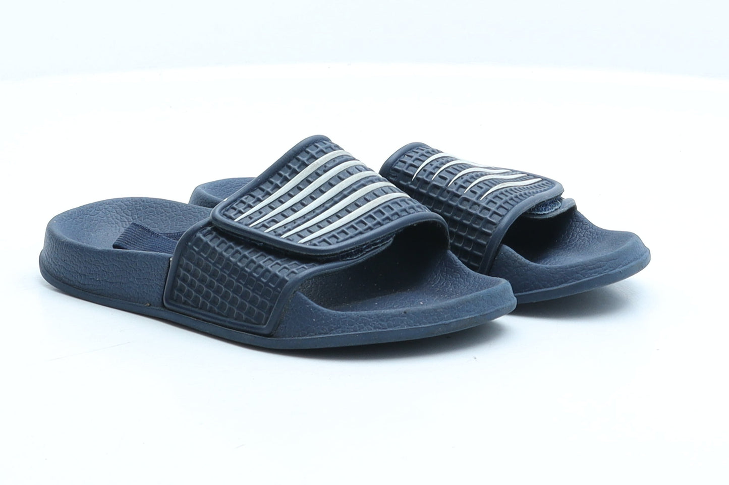 Primark Boys Blue Striped Rubber Slider Sandal UK 11