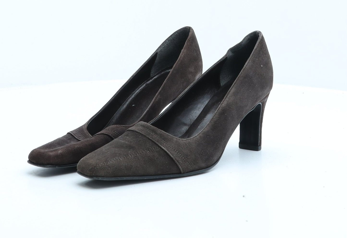 Preworn Womens Brown Suede Court Heel UK 5.5