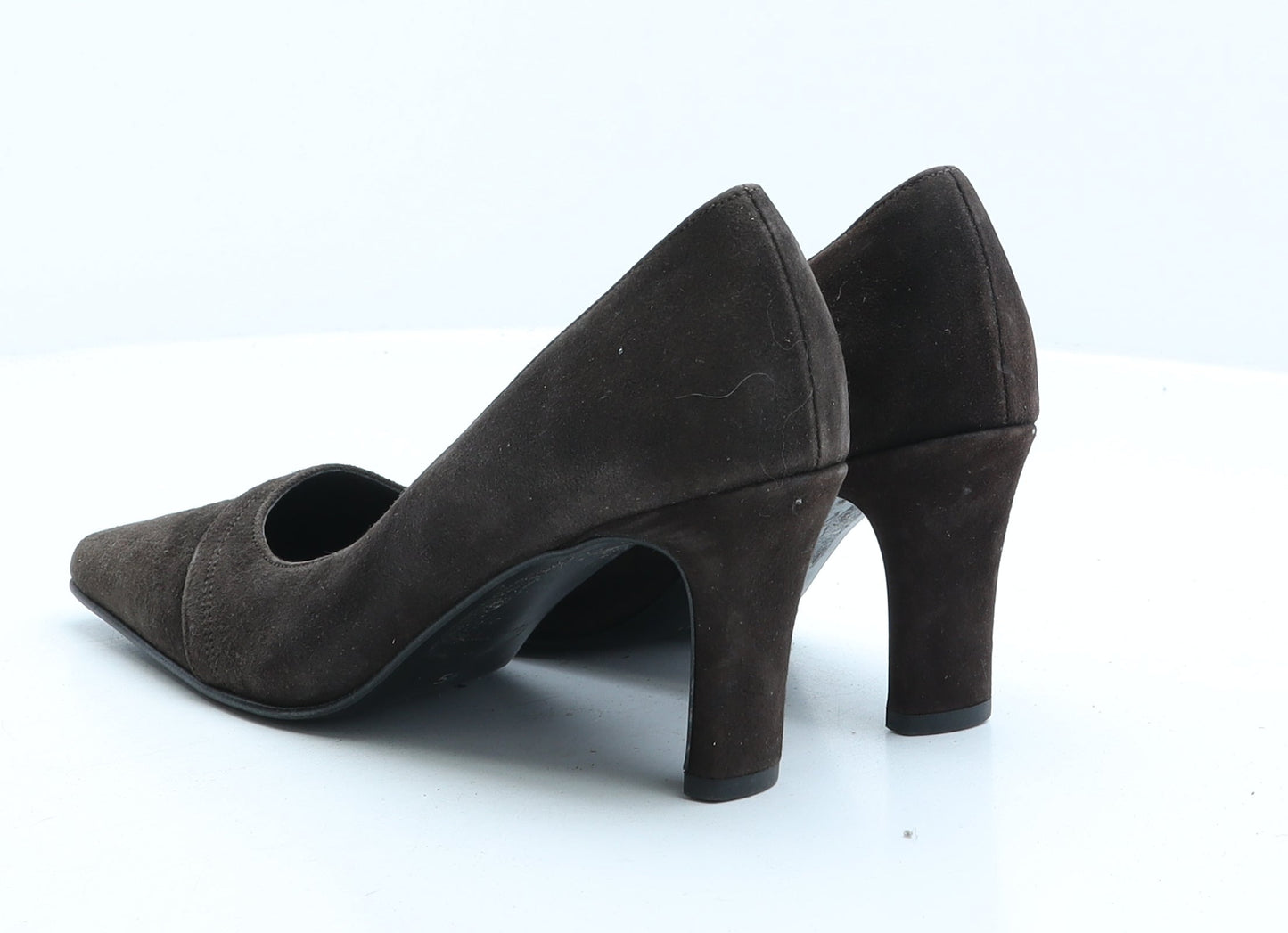Preworn Womens Brown Suede Court Heel UK 5.5