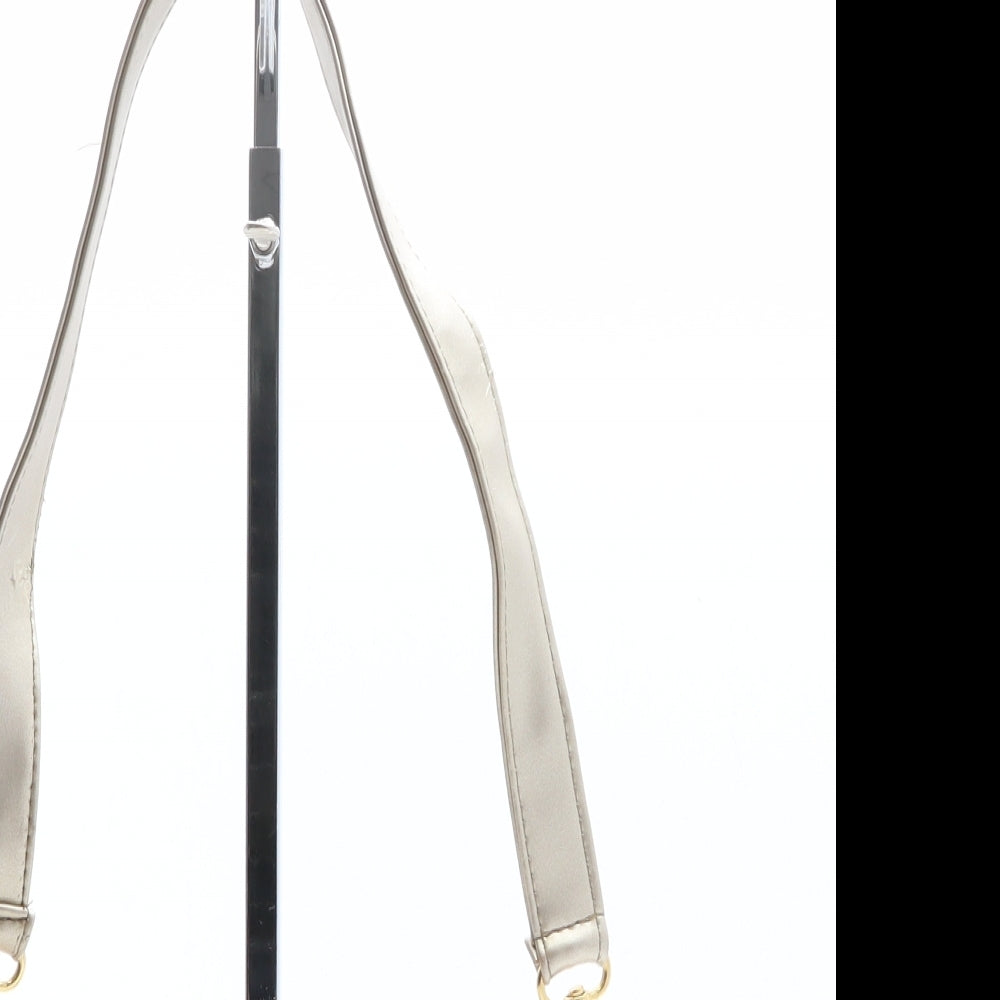 Preworn Womens Gold Polyethylene Top Handle Bag Size Mini