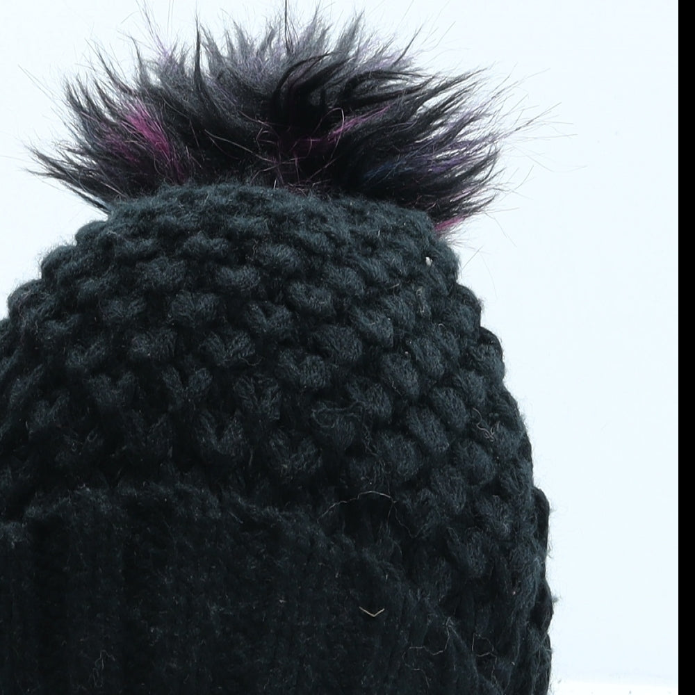 Primark Womens Black Acrylic Beanie One Size
