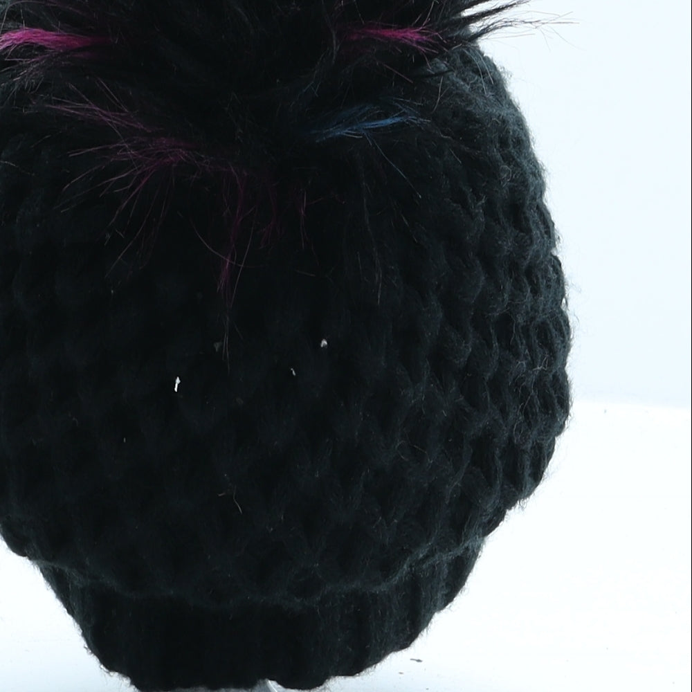 Primark Womens Black Acrylic Beanie One Size