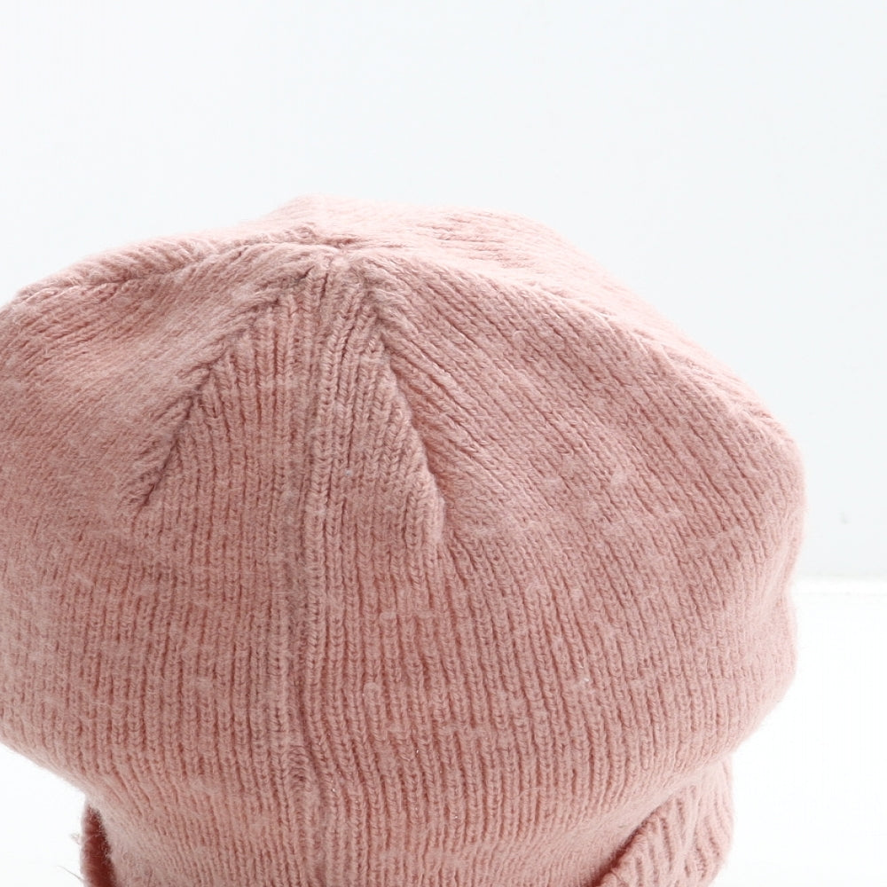 Primark Womens Pink Acrylic Beanie One Size