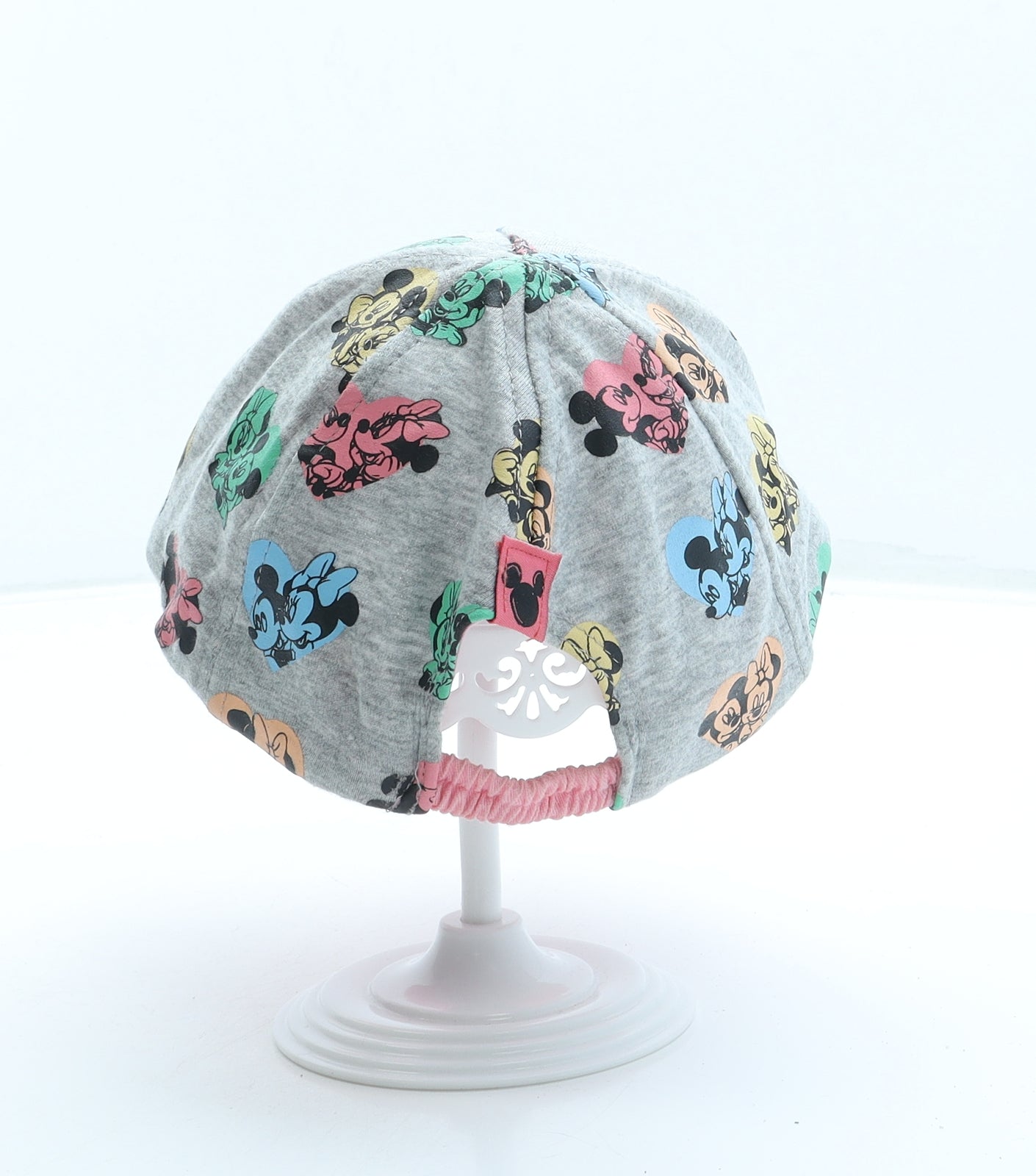 George Girls Grey Geometric Polyester Baseball Cap One Size - Mickey Mouse