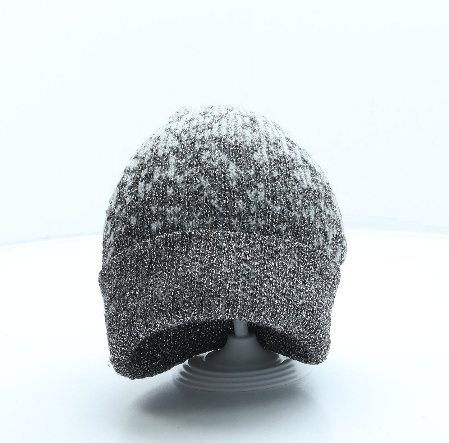 George Womens Grey Polyester Beanie One Size