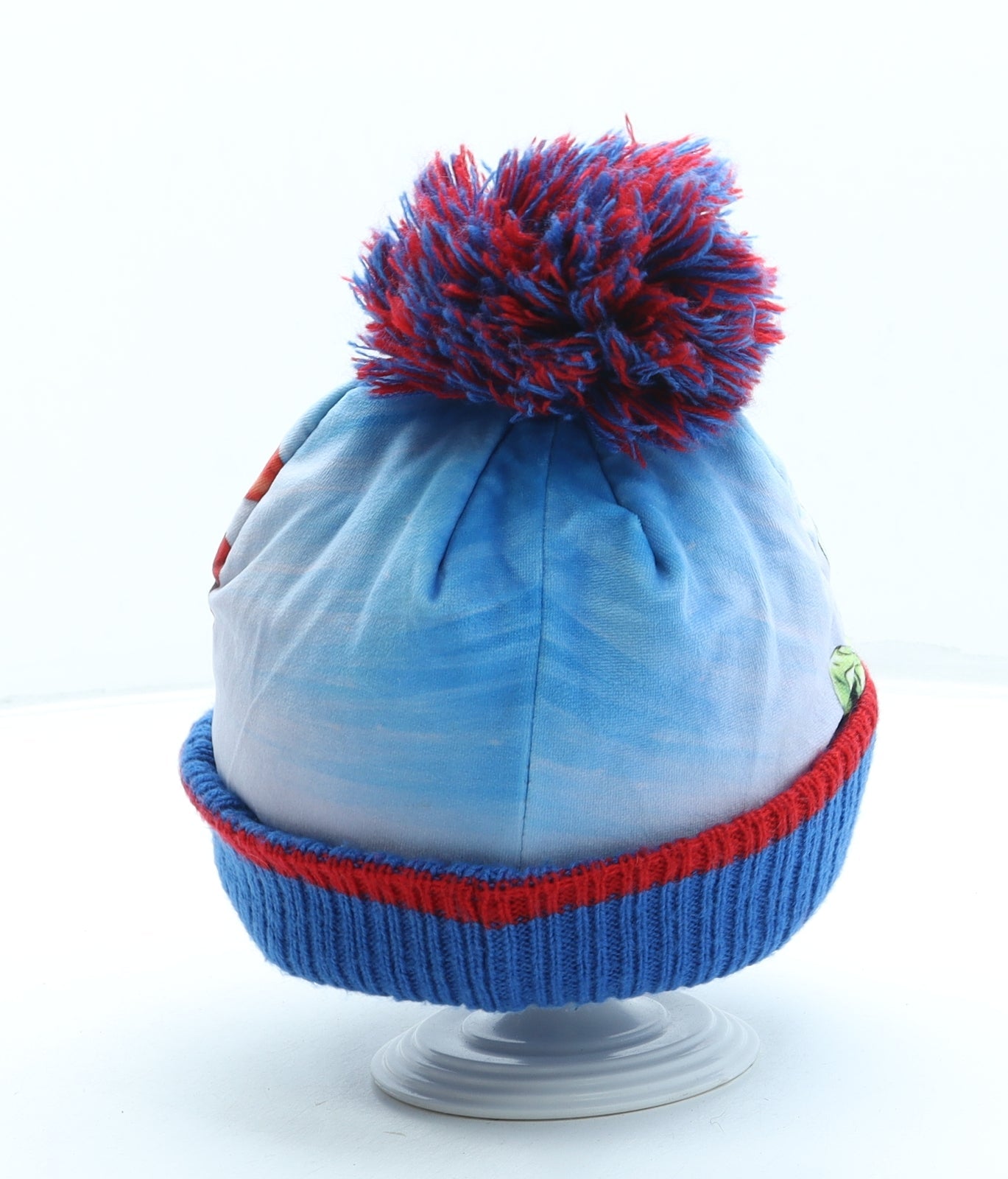 George Boys Blue Polyester Bobble Hat One Size - Avengers