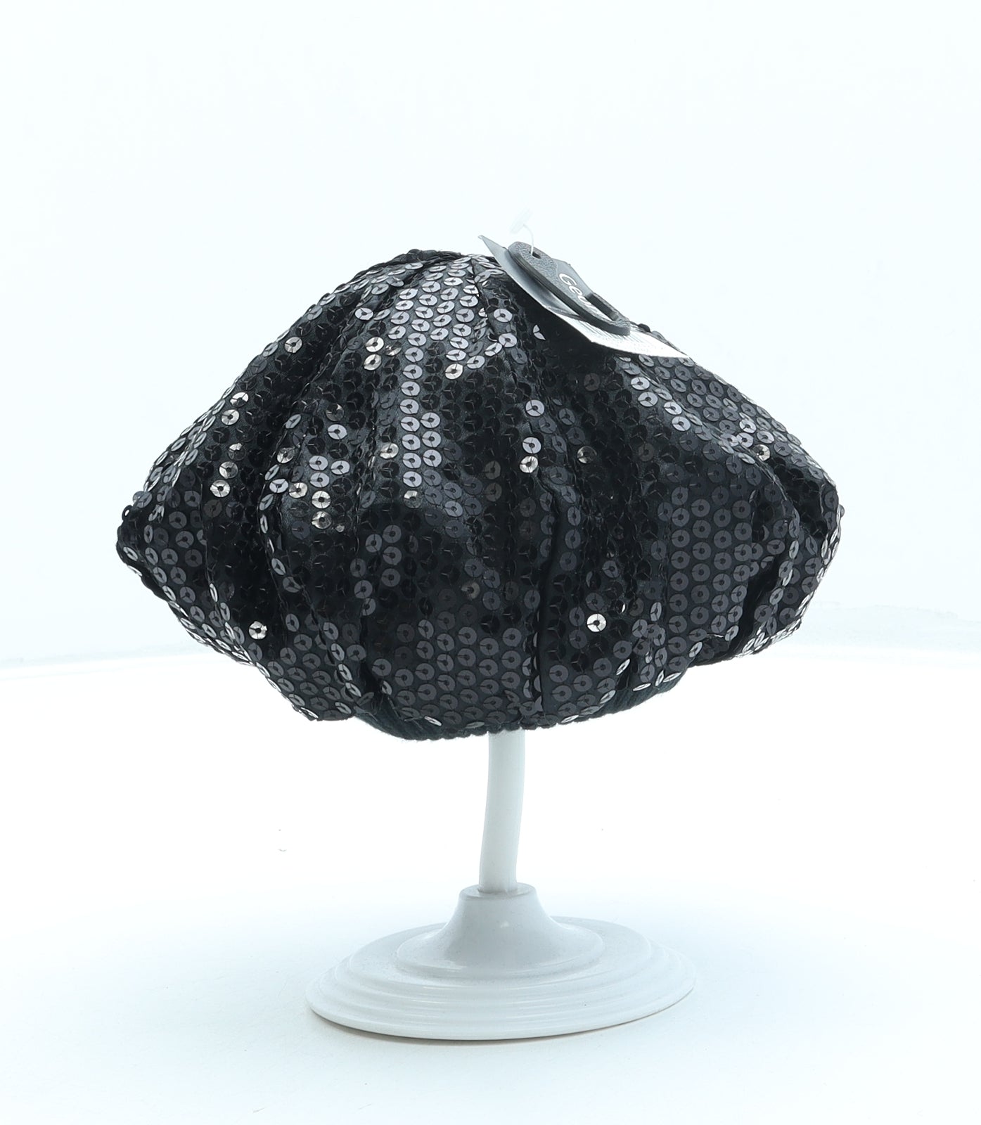 George Girls Black Acrylic Beret One Size