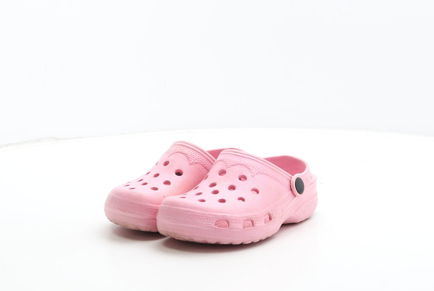 Preworn Girls Pink Rubber Clog Casual UK 12