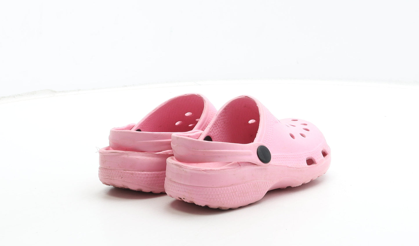 Preworn Girls Pink Rubber Clog Casual UK 12
