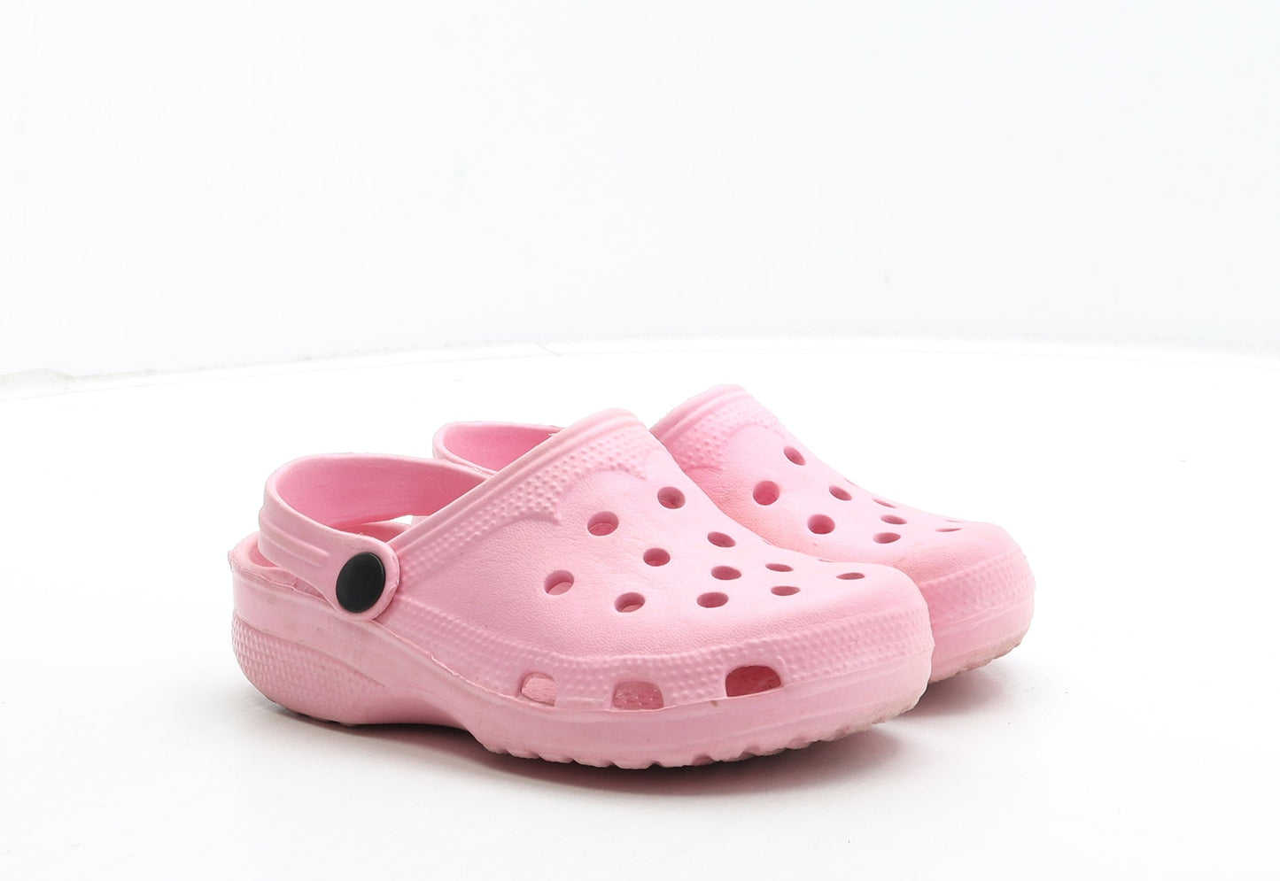 Preworn Girls Pink Rubber Clog Casual UK 12