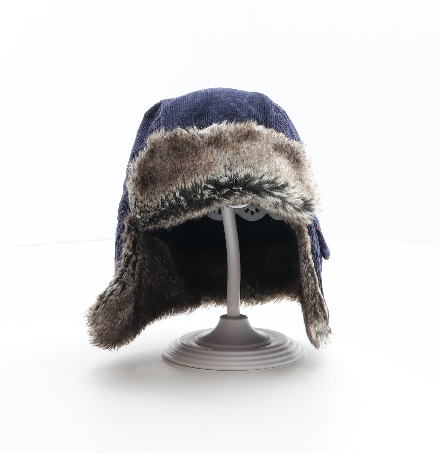 George Boys Blue Cotton Trapper Hat One Size