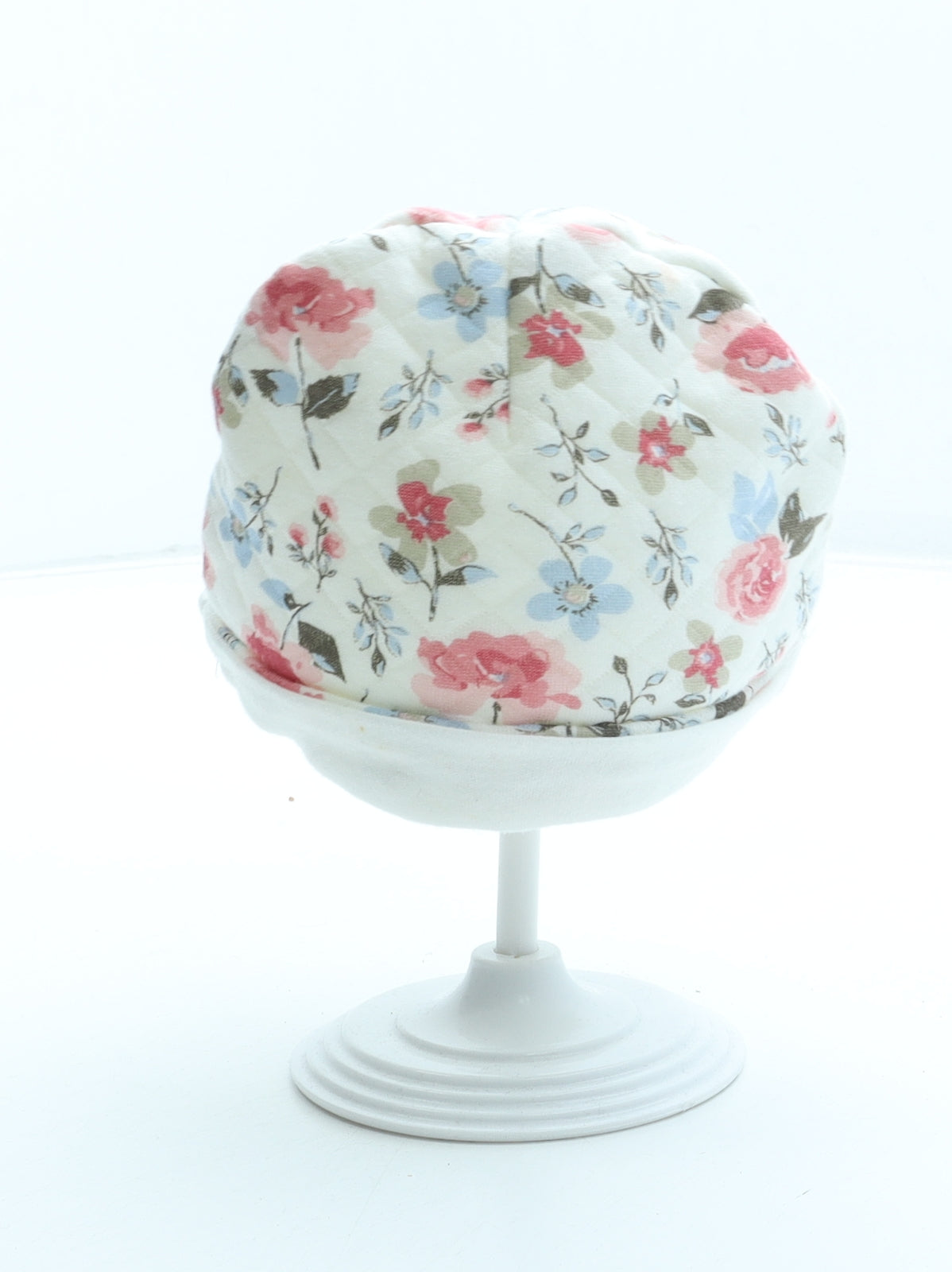 Preworn Girls Multicoloured Floral 100% Cotton Beanie Size S