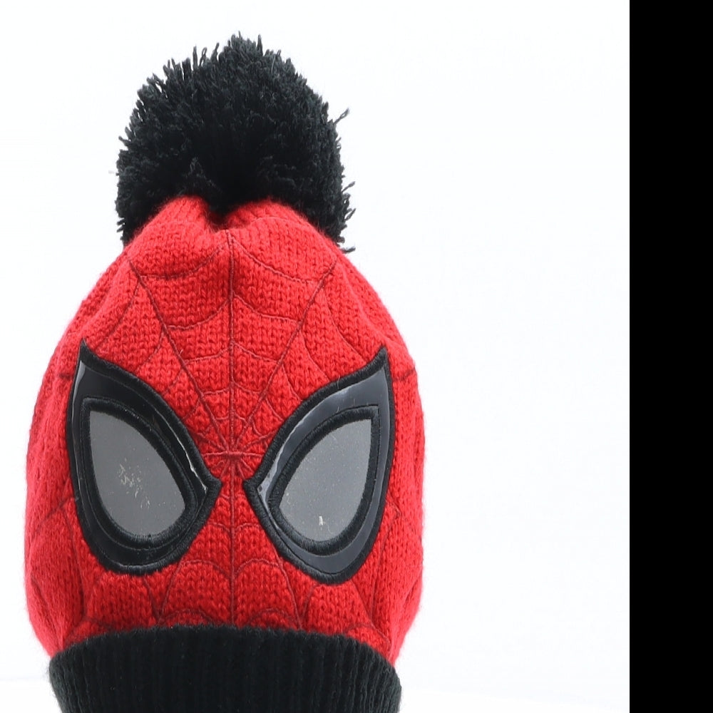 Primark Boys Multicoloured Colourblock Acrylic Bonnet Size S - Marvel, Avengers, Spiderman, Reflective