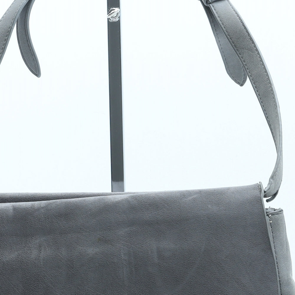 Parfois Womens Grey Polyurethane Crossbody Size Small