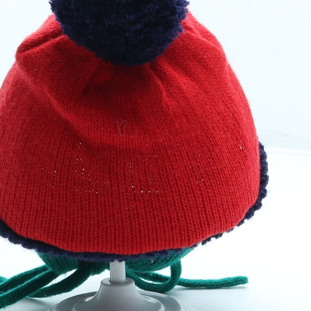 Preworn Boys Multicoloured Geometric Acrylic Bobble Hat One Size - Bear