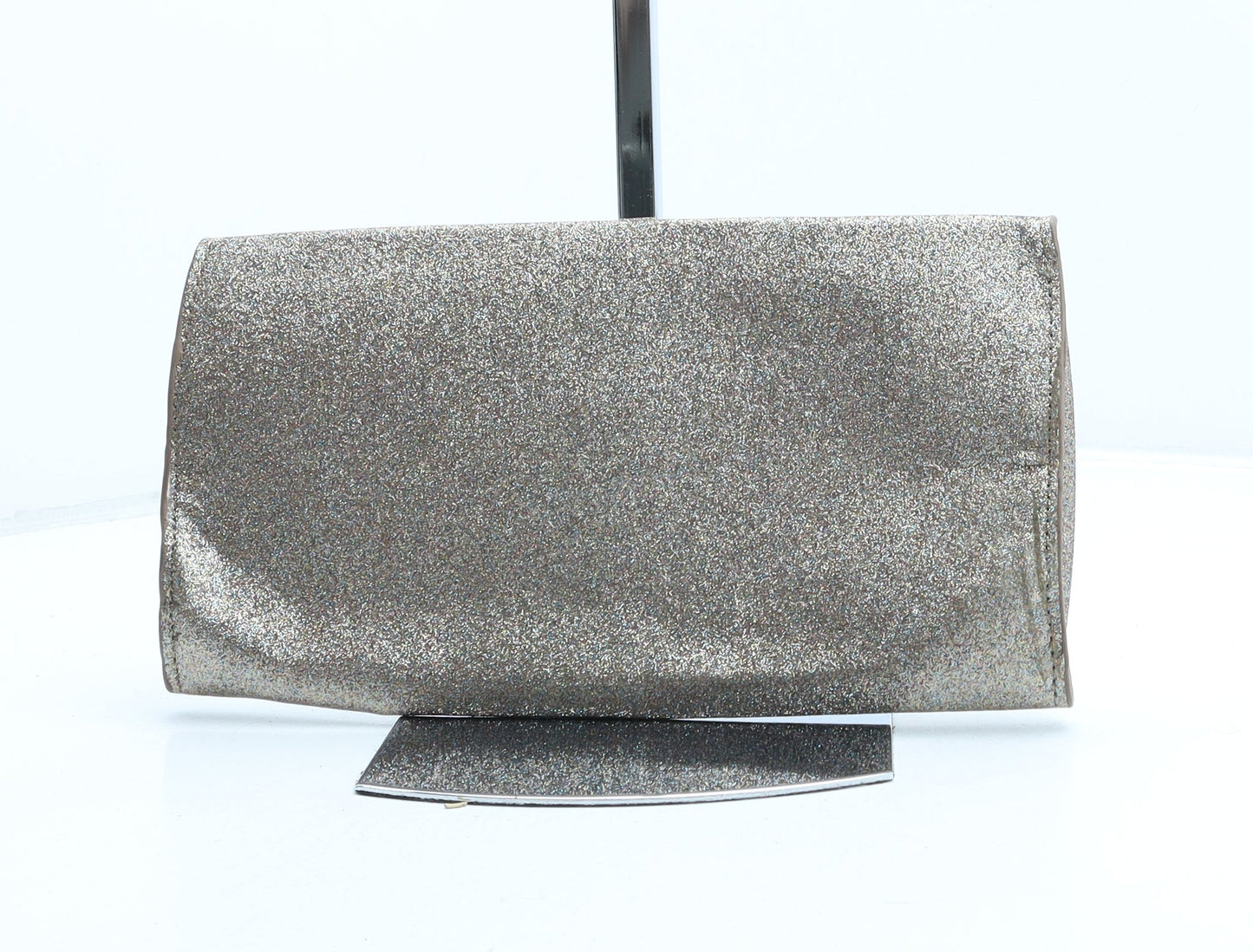 Preworn Womens Gold Polyester Clutch Size Small