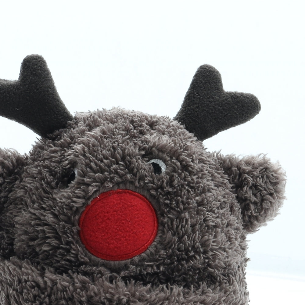 F&F Boys Brown Polyester Beanie One Size - Reindeer Size 0-6 Months