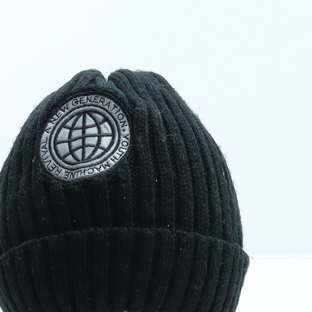 George Boys Black Acrylic Beanie One Size