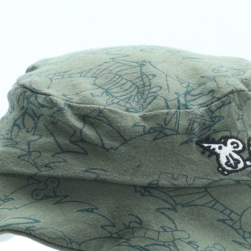 F&F Boys Green Geometric 100% Cotton Bucket Hat One Size - Safari Size 9-12 Months