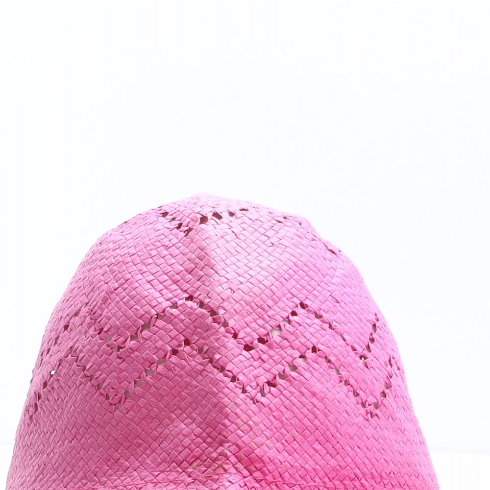 Preworn Womens Pink Paper Sun Hat One Size - Size 58cm