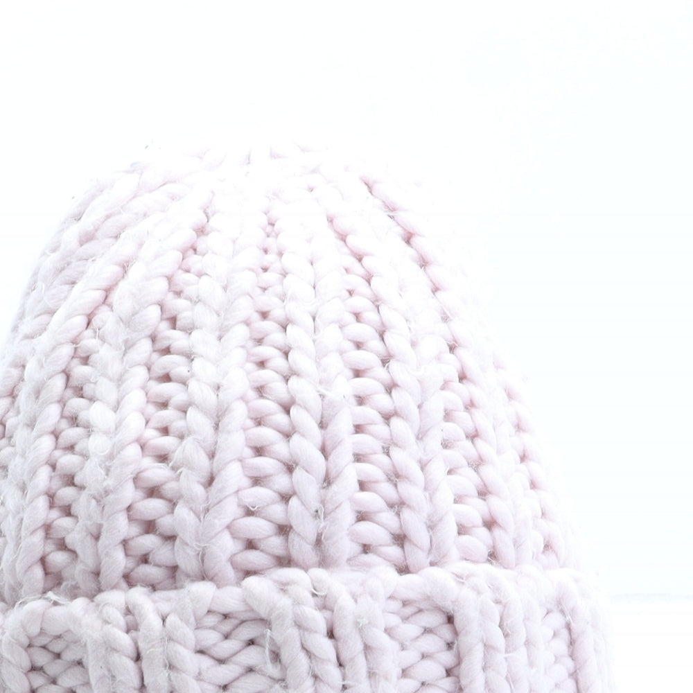 Primark Womens Pink Acrylic Winter Hat One Size