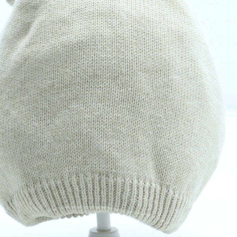 F&F Boys Beige Acrylic Balaclava Size S - Size 3-6 months