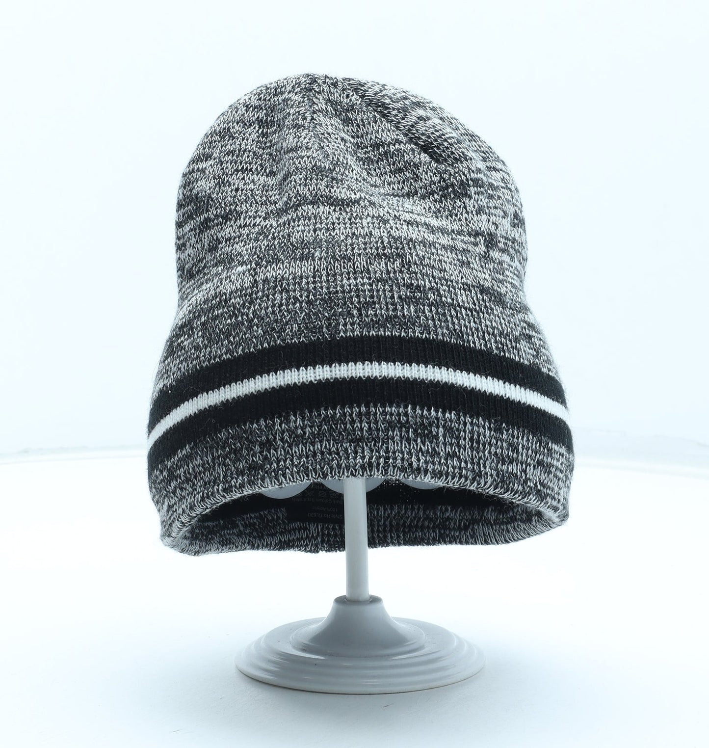 Preworn Boys Grey Acrylic Beanie One Size