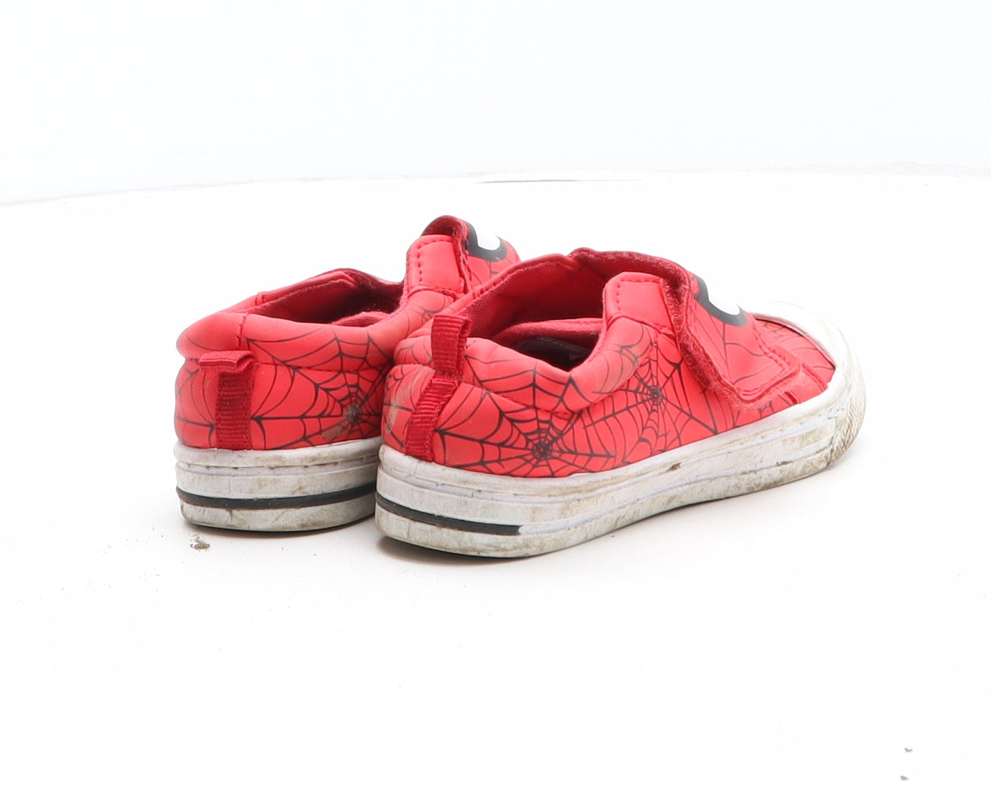 F&F Boys Red Geometric Synthetic Trainer UK 7 - Spiderman
