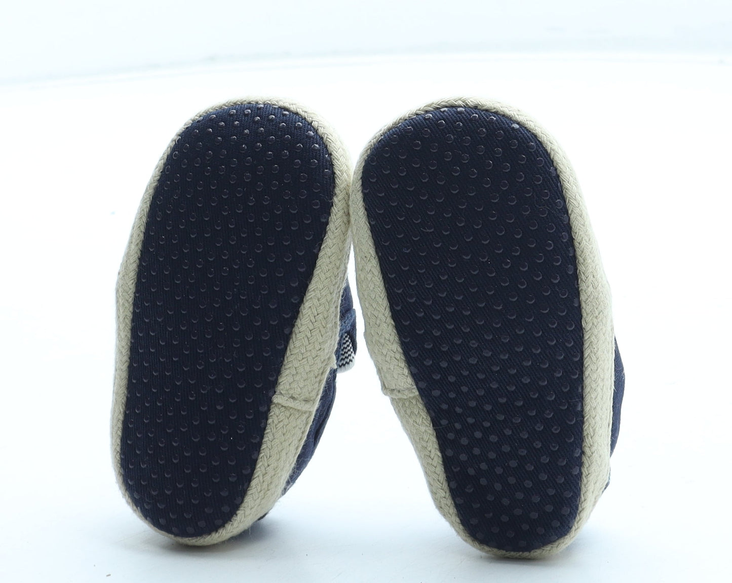 F&F Boys Blue Polyester Espadrille Flat UK 0-6 Months